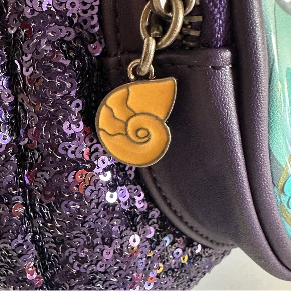 Loungefly Disney Ursula Sequin Mini Backpack NWT | Little Mermaid Villains - Picture 11 of 11